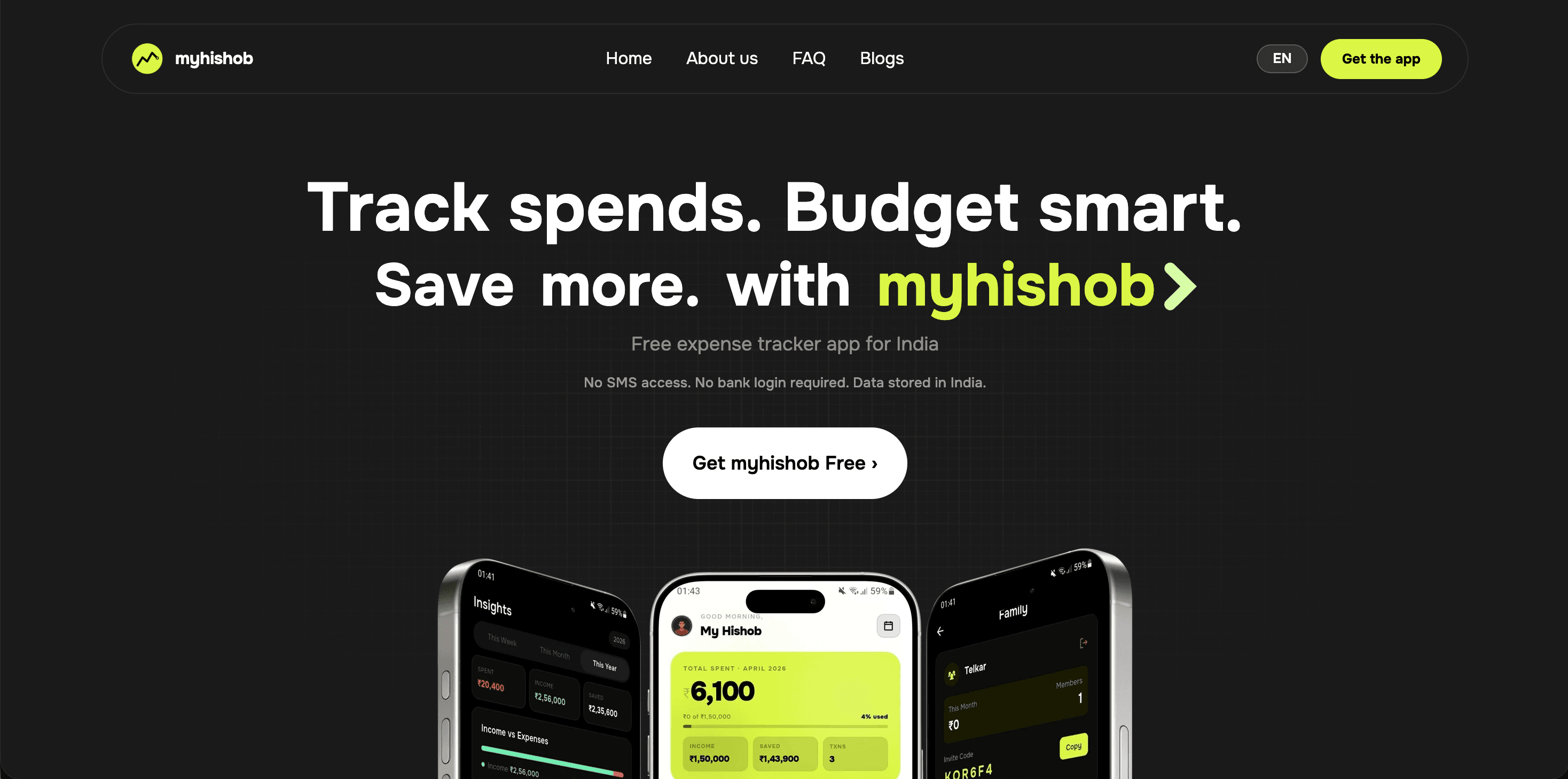 MyHishob Dashboard UI